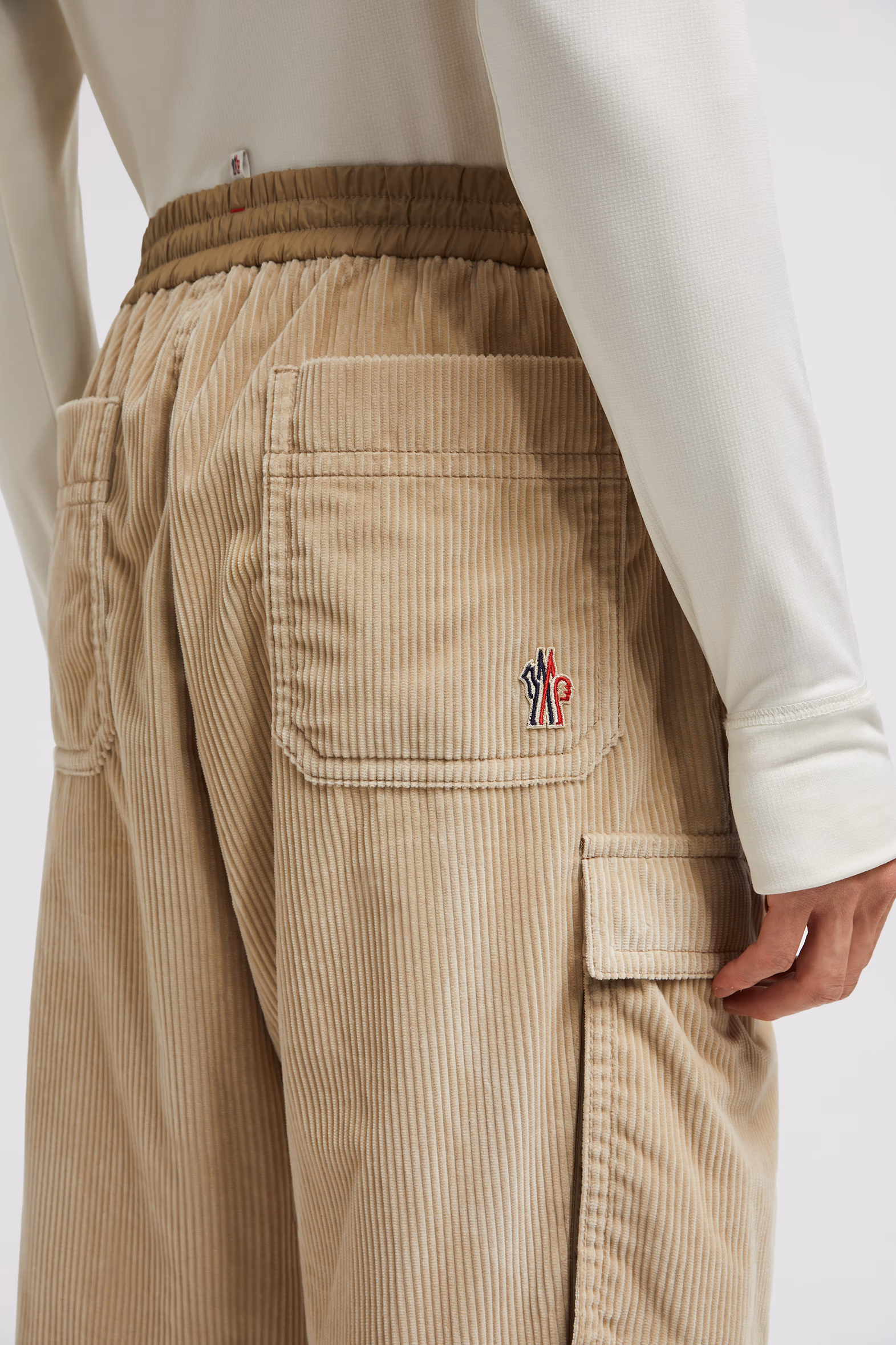 Pantalones deportivos de pana Hombre Beige Moncler 4